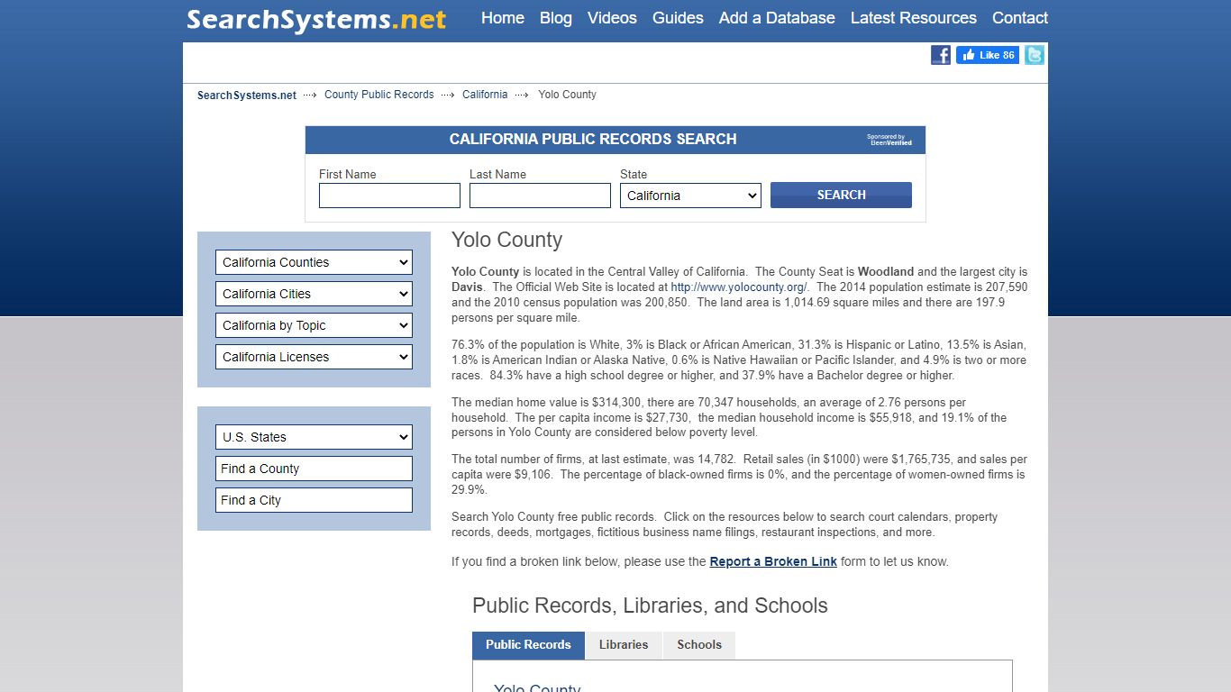 Yolo County Criminal and Public Records